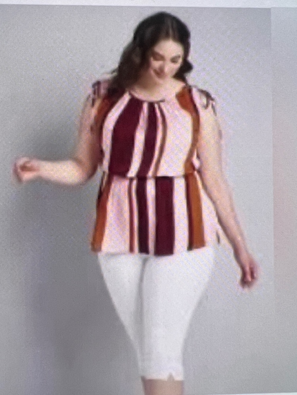 Lane Bryant Striped Tunic Top